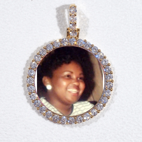 3D CIRCLE CUSTOM PICTURE PENDANT SMALL SIZE