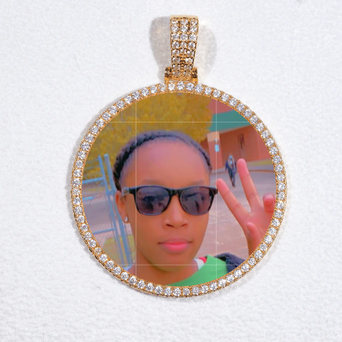 MEDIUM 3D CIRCLE CUSTOM PICTURE PENDANT