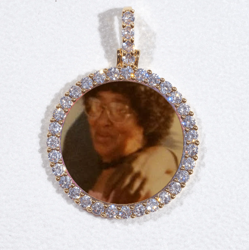 3D CIRCLE CUSTOM PICTURE PENDANT SMALL SIZE