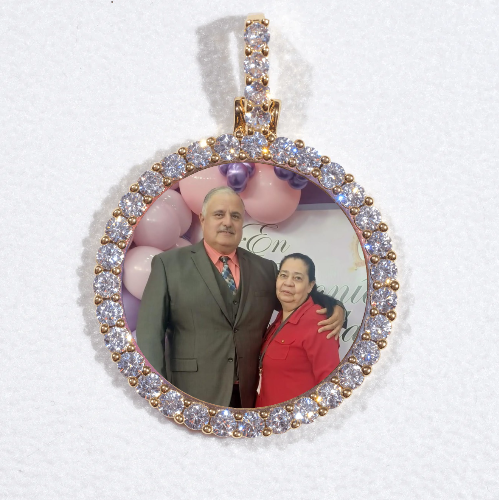 3D CIRCLE CUSTOM PICTURE PENDANT SMALL SIZE