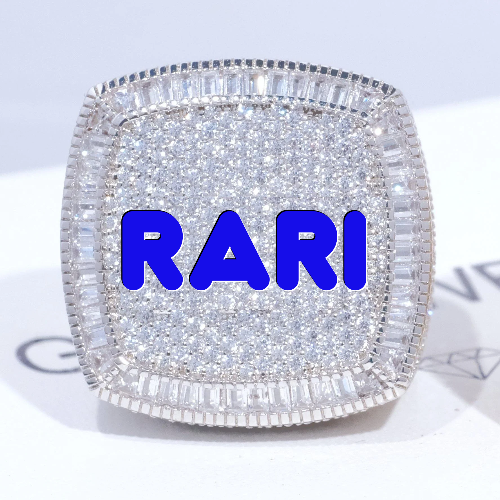 CUSTOM LETTER 3D ICED RING