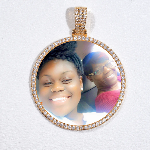MEDIUM 3D CIRCLE CUSTOM PICTURE PENDANT
