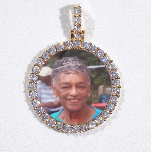 3D CIRCLE CUSTOM PICTURE PENDANT SMALL SIZE