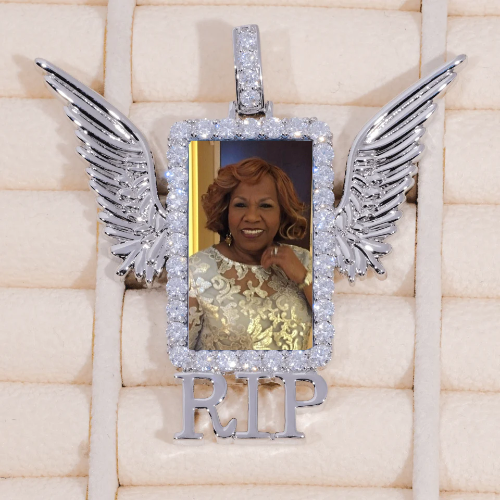 RIP WING 3D CUSTOM PICTURE PENDANT