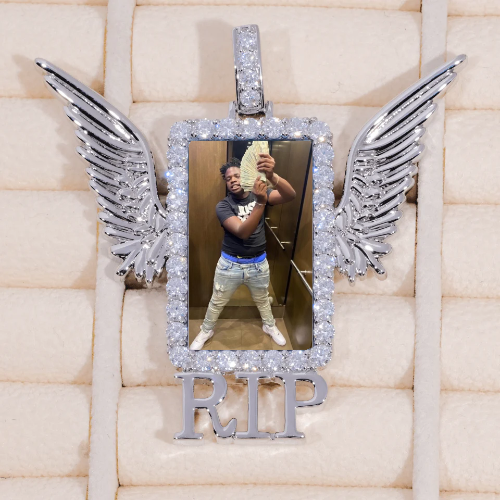 RIP WING 3D CUSTOM PICTURE PENDANT