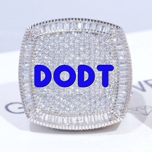 CUSTOM LETTER 3D ICED RING