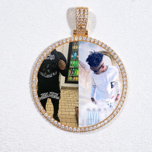 MEDIUM 3D CIRCLE CUSTOM PICTURE PENDANT