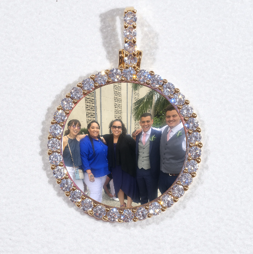 3D CIRCLE CUSTOM PICTURE PENDANT SMALL SIZE