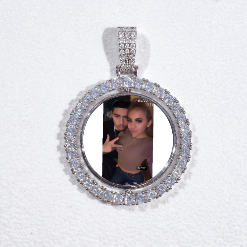 3D Spinning 2-Faced Custom Picture Pendant