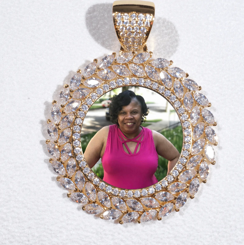 Large 3D Wheat Ear Custom Picture Pendant