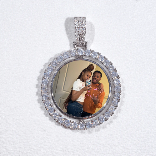 3D Spinning 2-Faced Custom Picture Pendant