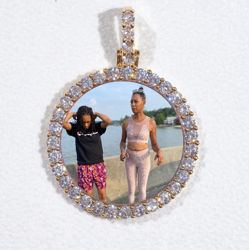 3D CIRCLE CUSTOM PICTURE PENDANT SMALL SIZE