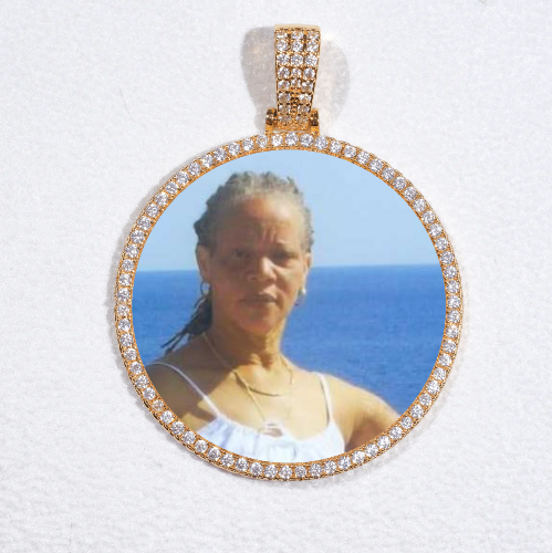 MEDIUM 3D CIRCLE CUSTOM PICTURE PENDANT