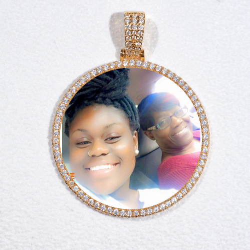 MEDIUM 3D CIRCLE CUSTOM PICTURE PENDANT