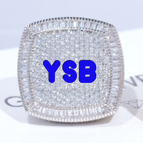 CUSTOM LETTER 3D ICED RING