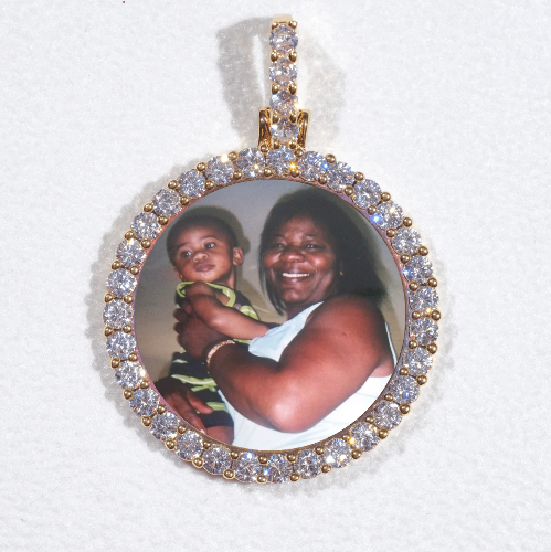 3D CIRCLE CUSTOM PICTURE PENDANT SMALL SIZE