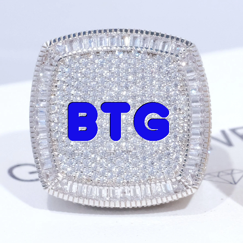 CUSTOM LETTER 3D ICED RING
