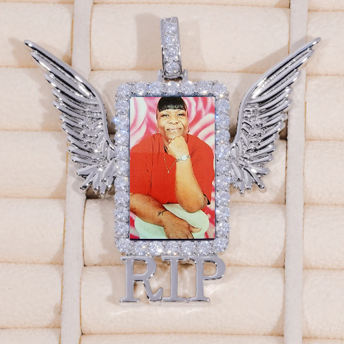RIP WING 3D CUSTOM PICTURE PENDANT