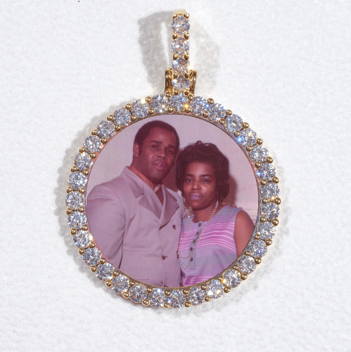 3D CIRCLE CUSTOM PICTURE PENDANT SMALL SIZE