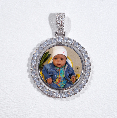 3D Spinning 2-Faced Custom Picture Pendant