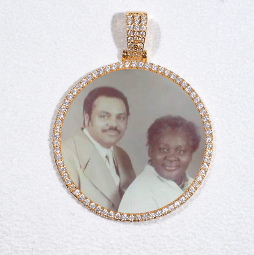 MEDIUM 3D CIRCLE CUSTOM PICTURE PENDANT