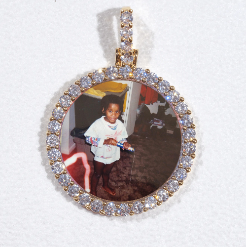 3D CIRCLE CUSTOM PICTURE PENDANT SMALL SIZE