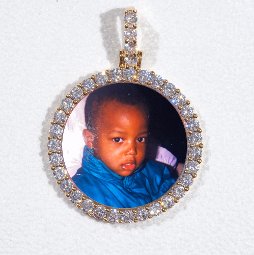 3D CIRCLE CUSTOM PICTURE PENDANT SMALL SIZE