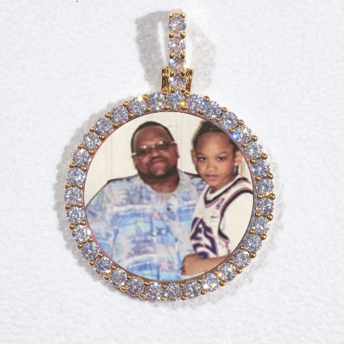 3D CIRCLE CUSTOM PICTURE PENDANT SMALL SIZE