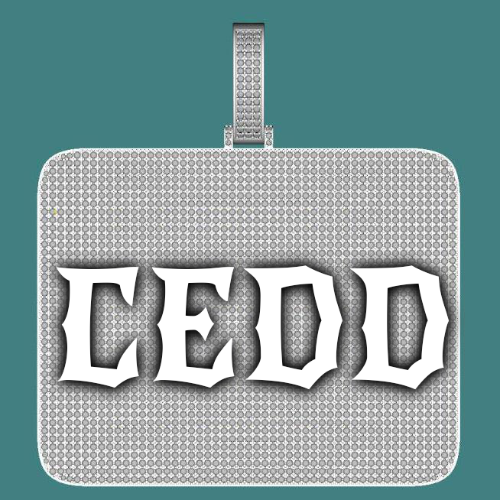 CUSTOM LETTER NECKLACE 3D BIG SQUARE