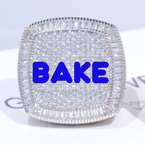 CUSTOM LETTER 3D ICED RING