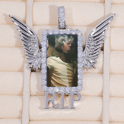 RIP WING 3D CUSTOM PICTURE PENDANT