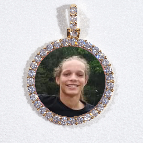 3D CIRCLE CUSTOM PICTURE PENDANT SMALL SIZE