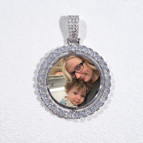3D Spinning 2-Faced Custom Picture Pendant