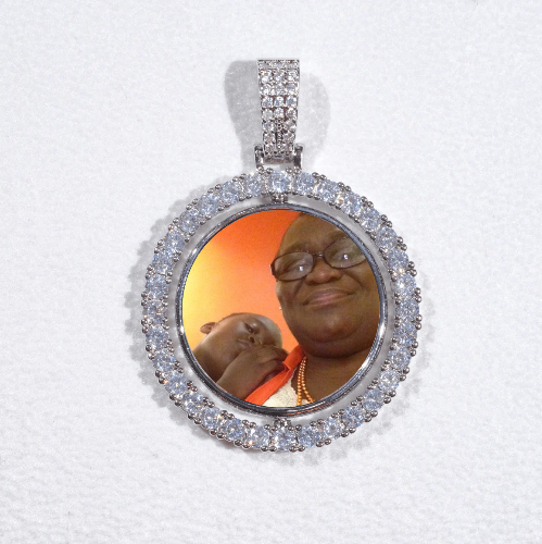 3D Spinning 2-Faced Custom Picture Pendant