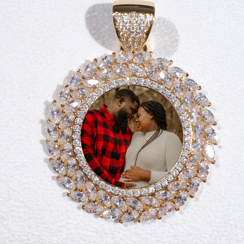 Large 3D Wheat Ear Custom Picture Pendant