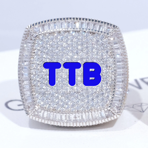 CUSTOM LETTER 3D ICED RING