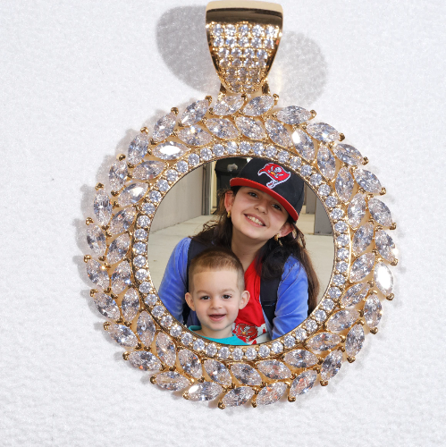 Large 3D Wheat Ear Custom Picture Pendant