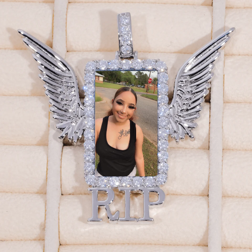 RIP WING 3D CUSTOM PICTURE PENDANT