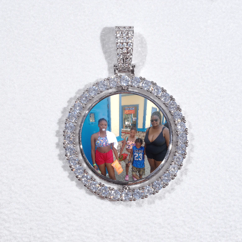 3D Spinning 2-Faced Custom Picture Pendant
