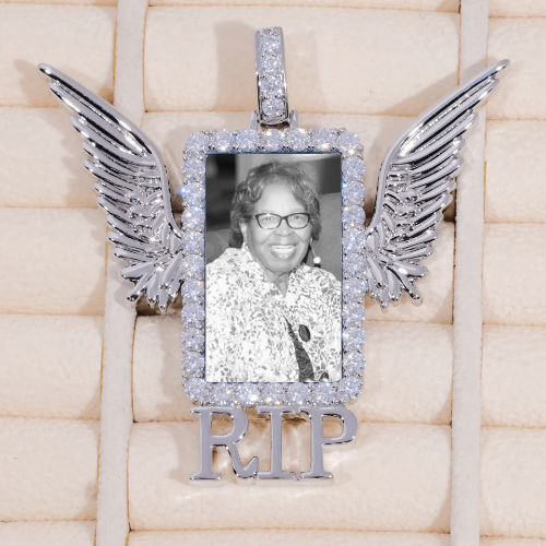 RIP WING 3D CUSTOM PICTURE PENDANT