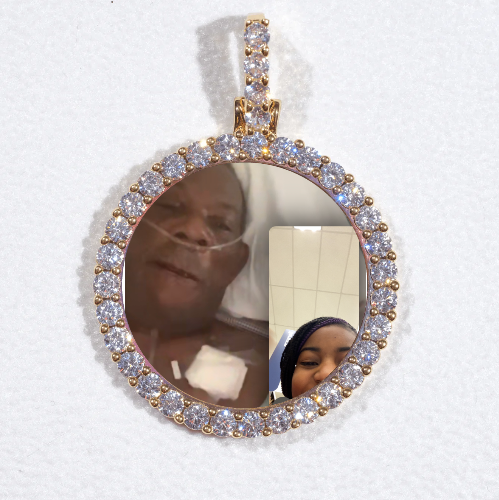 3D CIRCLE CUSTOM PICTURE PENDANT SMALL SIZE