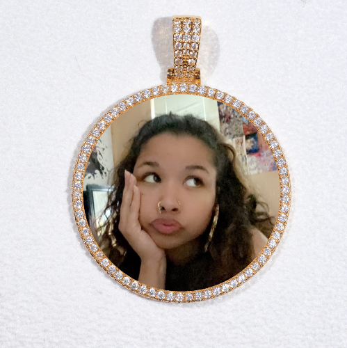 MEDIUM 3D CIRCLE CUSTOM PICTURE PENDANT