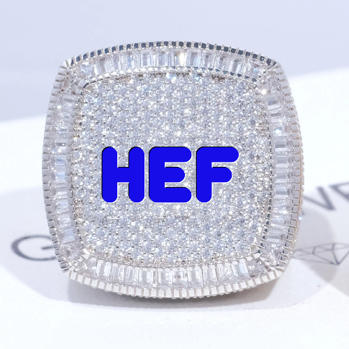 CUSTOM LETTER 3D ICED RING