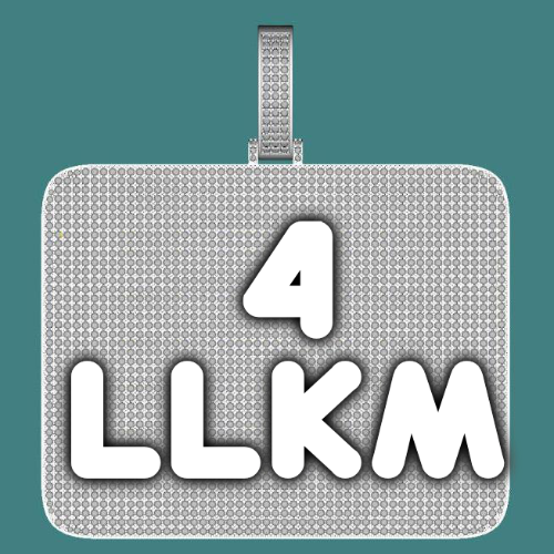 CUSTOM LETTER NECKLACE 3D BIG SQUARE
