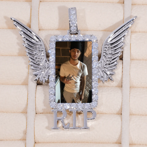 RIP WING 3D CUSTOM PICTURE PENDANT