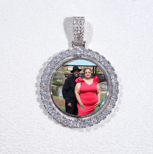 3D Spinning 2-Faced Custom Picture Pendant