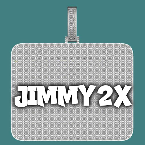 CUSTOM LETTER NECKLACE 3D BIG SQUARE