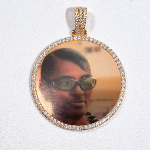 MEDIUM 3D CIRCLE CUSTOM PICTURE PENDANT