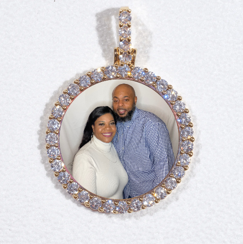 3D CIRCLE CUSTOM PICTURE PENDANT SMALL SIZE