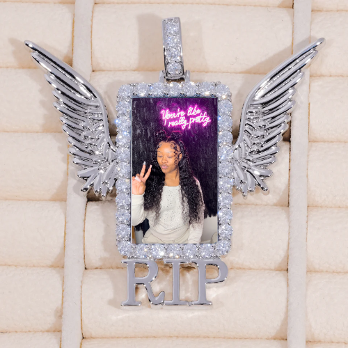 RIP WING 3D CUSTOM PICTURE PENDANT
